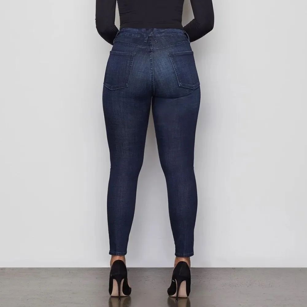 Good American Good Waist High-Rise Jeans - Blue025 Wash